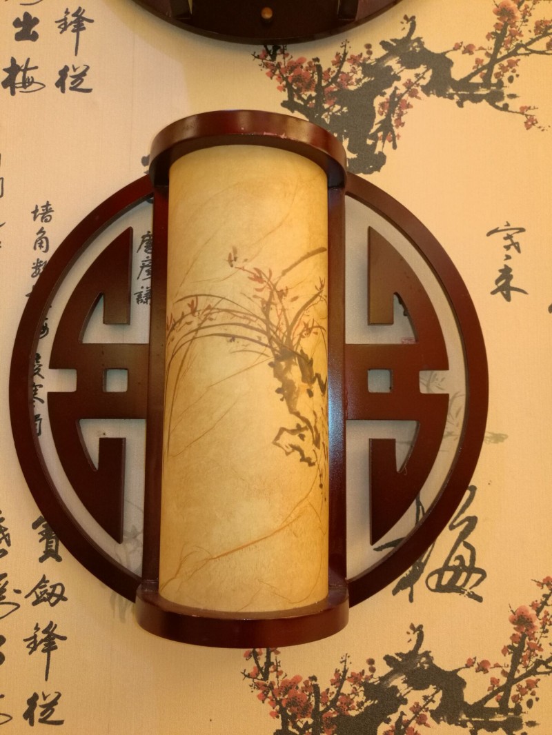 茶樓過道圓形壁燈床頭仿古燈木質客廳臥室樓梯過道燈中式飯店壁燈批發・進口・工廠・代買・代購