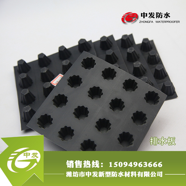 廠傢直銷建築專用50mm排水板，植物根系對防水層的保護防水材料批發・進口・工廠・代買・代購