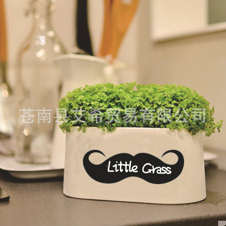 供應不規則形狀瓶子花盆冰箱黑板標簽貼迷你記事留言可定製貼牌批發・進口・工廠・代買・代購