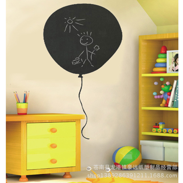 廠傢定製黑板貼紙 氣球 個性隨意貼創意傢居墻貼紙可移除批發・進口・工廠・代買・代購