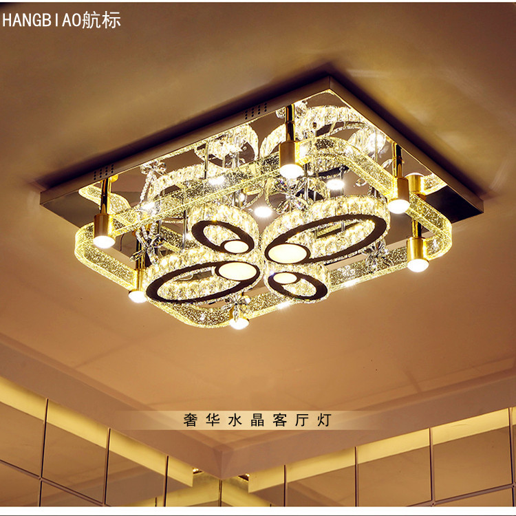 現代簡約LED吸頂燈氣泡水晶柱客廳燈具長方形創意臥室燈餐廳燈飾工廠,批發,進口,代購