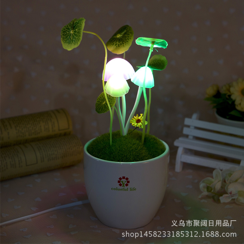火爆暢銷 阿凡達蘑菇燈 陶瓷版光控蘑菇 小夜燈情人節禮物工廠,批發,進口,代購