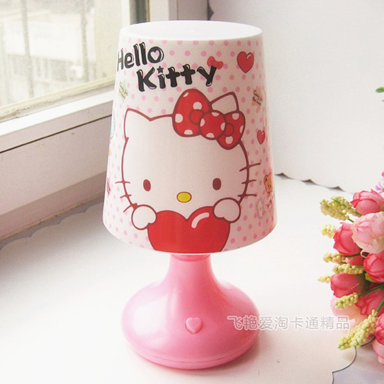（一件代發）kitty節能卡通創意裝飾小臺燈七彩LED床頭usb小夜燈工廠,批發,進口,代購