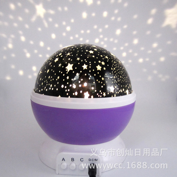 新款LED超靜音旋轉夢幻投影燈 浪漫滿天星炫彩星空燈夜空燈小夜燈工廠,批發,進口,代購