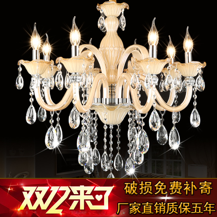 廠傢燈具批發 歐式水晶吊燈 LED水晶客廳臥室餐廳吊燈  酒店吊燈批發・進口・工廠・代買・代購