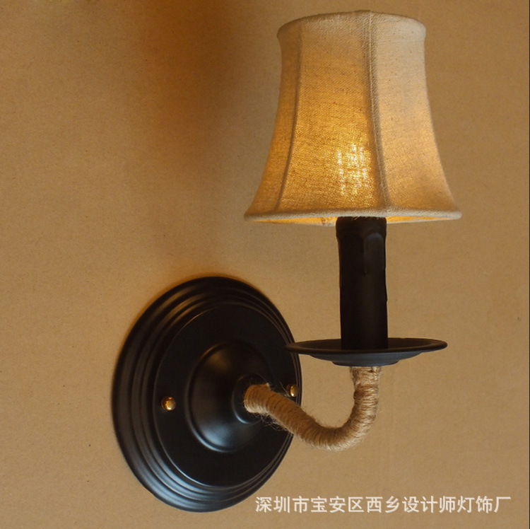 簡約個性創意鏡前燈復古鐵藝歐式壁燈過道走廊臥室壁燈具陽臺燈燈批發・進口・工廠・代買・代購