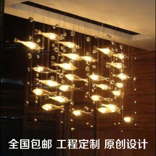飛魚吊燈酒店工程燈具 創意新款工程定製KTV 酒吧吊燈會所飛魚燈批發・進口・工廠・代買・代購