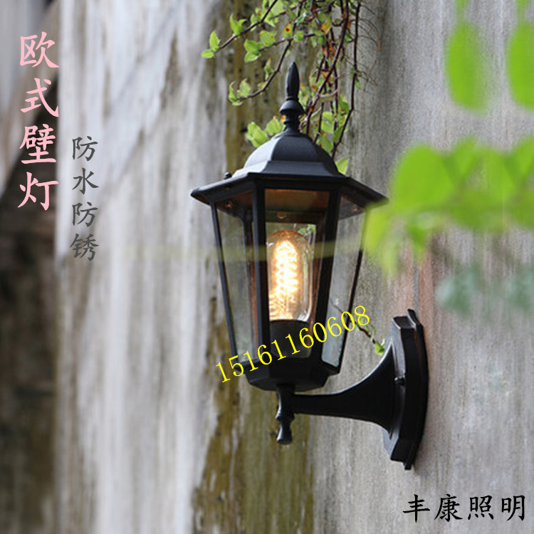 歐式戶外防水壁燈 別墅室外創意復古庭院燈具 陽臺走廊鋁製壁燈工廠,批發,進口,代購