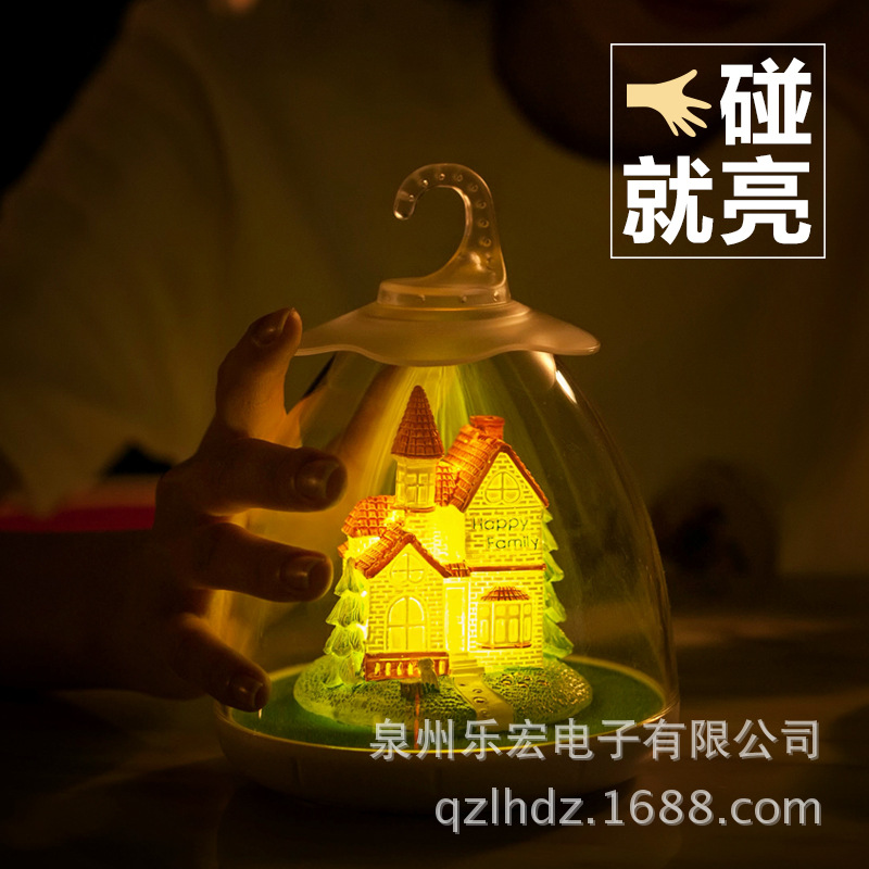源頭廠傢創意電子產品玫瑰花led小夜燈喂奶神器現代臥室感應led燈工廠,批發,進口,代購