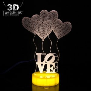 3D立體創意小夜燈臥室裝飾臺燈簡約節日禮物 生日禮物批發・進口・工廠・代買・代購