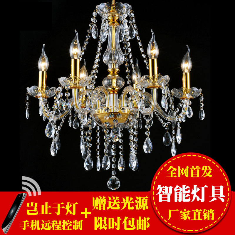 歐式金色蠟燭水晶吊燈酒店客廳餐廳臥室燈別墅賓館吧臺歌舞廳吊燈工廠,批發,進口,代購