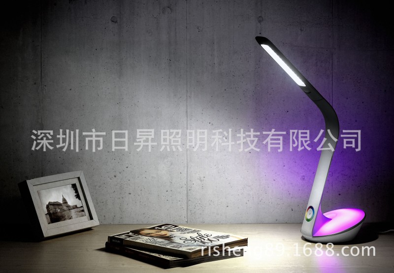 時尚創意LED臺燈 三檔七彩調光臺燈 高檔LED閱讀護眼臺燈廠傢批發工廠,批發,進口,代購