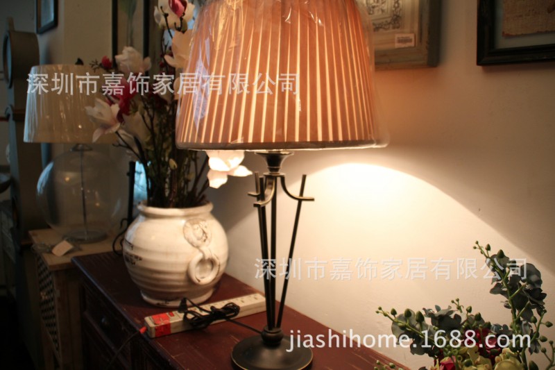 美式鄉村風 復古臺燈臥室床頭燈歐式創意傢居裝飾客廳臺燈床頭燈批發・進口・工廠・代買・代購