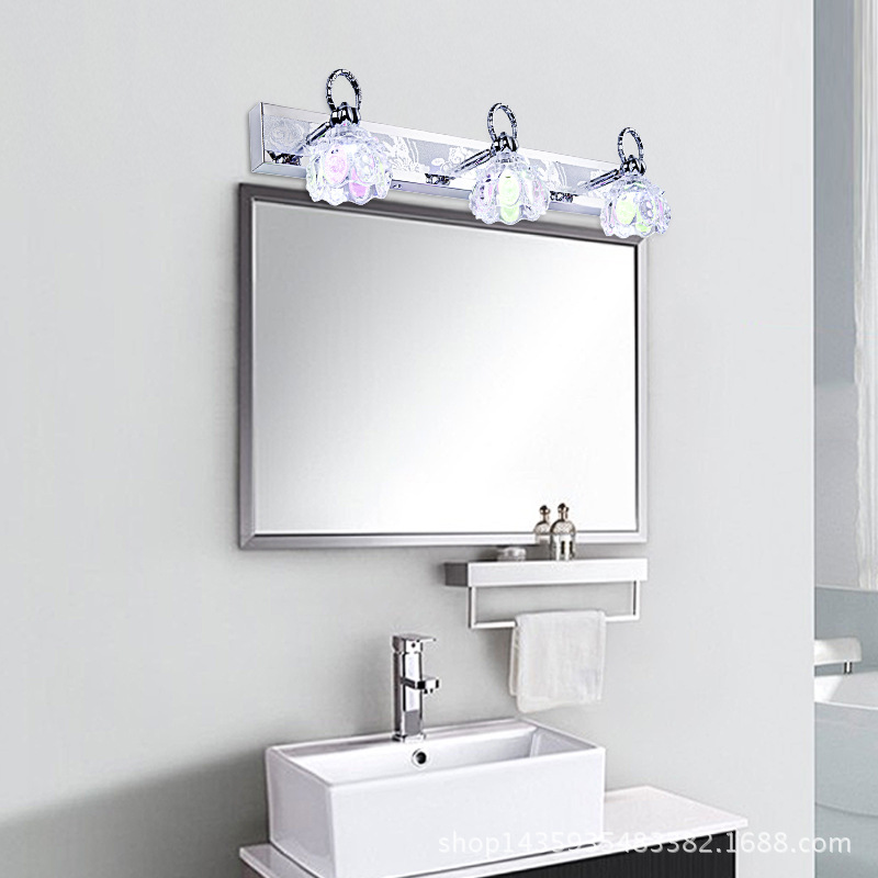 鏡前燈led 簡約現代不銹鋼浴室臥室衛生間燈鏡櫃燈壁燈化妝燈工廠,批發,進口,代購