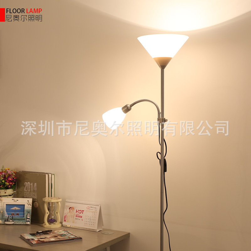 歐式出口子母落地燈 兩用光源朝天 臥室客廳書房led落地燈 批發工廠,批發,進口,代購