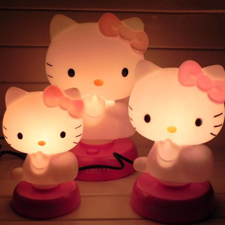 爆款批發kitty 韓國  創意 新品迷你小夜燈 燈具創意小  臺燈廠傢批發・進口・工廠・代買・代購