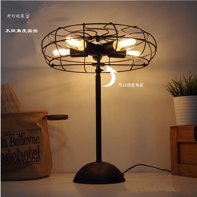 美式鄉村工業風創意個性餐廳陽臺歐式復古電風扇吸頂燈落地燈工廠,批發,進口,代購