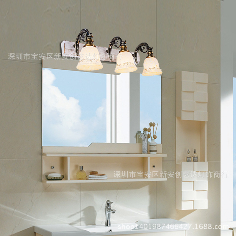 新款雙頭鏡前燈 歐式三頭壁燈 高檔浴室衛生間傢居裝飾燈具批發批發・進口・工廠・代買・代購