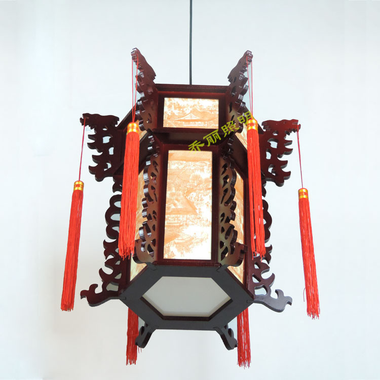 中式仿古木藝宮燈 酒樓茶樓中式燈 中式宮庭吊燈 古典陽臺走廊燈工廠,批發,進口,代購