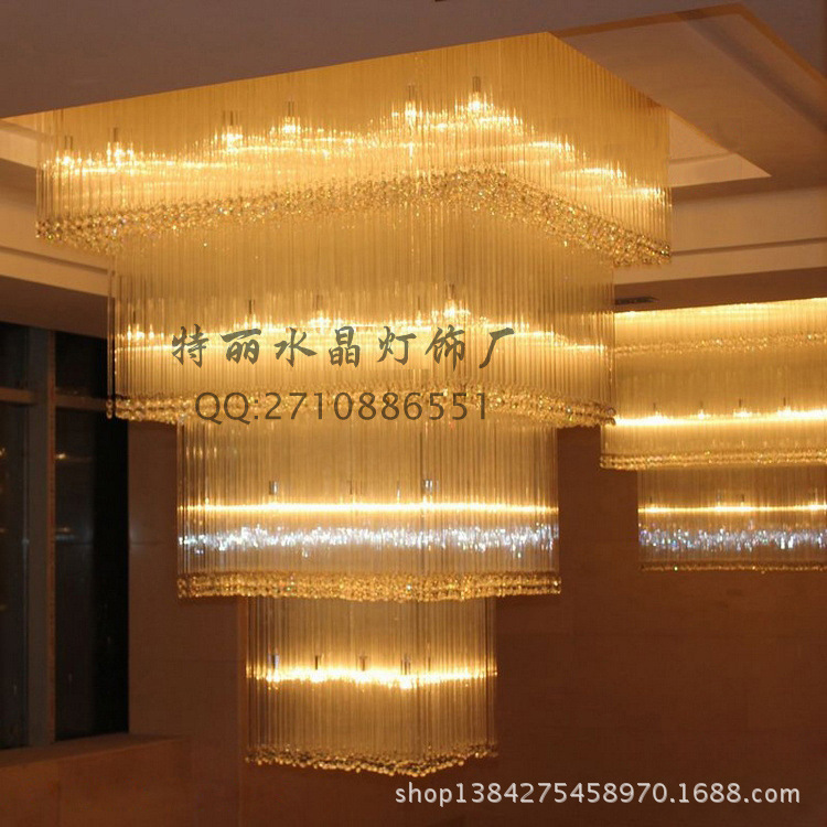 廠傢定製非標類燈具 長款水晶燈 異形燈具 多邊形燈具批發・進口・工廠・代買・代購