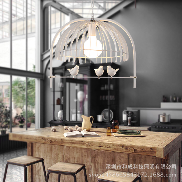 美式小鳥吊燈復古工業風格客廳燈個性餐廳吧臺咖啡廳簡約鐵藝燈具批發・進口・工廠・代買・代購