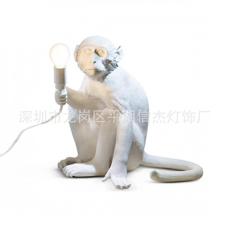 廠傢直銷SELETTI MONKEY LAMP 意大利猴子臺燈床頭燈多款樹脂臺燈工廠,批發,進口,代購