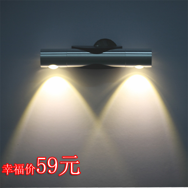 批發LED鋁材鏡前燈 雙頭過道浴室梳妝鏡照畫燈酒店客房咖啡廳光效工廠,批發,進口,代購
