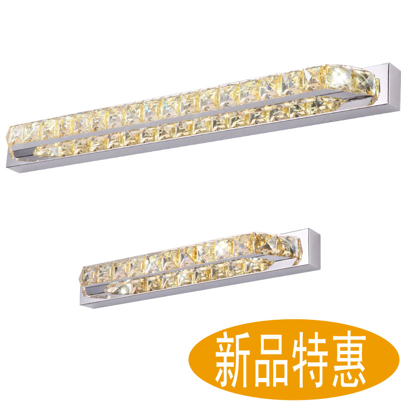 批發LED時尚輕奢 水晶鏡前燈  不銹鋼浴室燈 酒店居傢客房化妝間工廠,批發,進口,代購