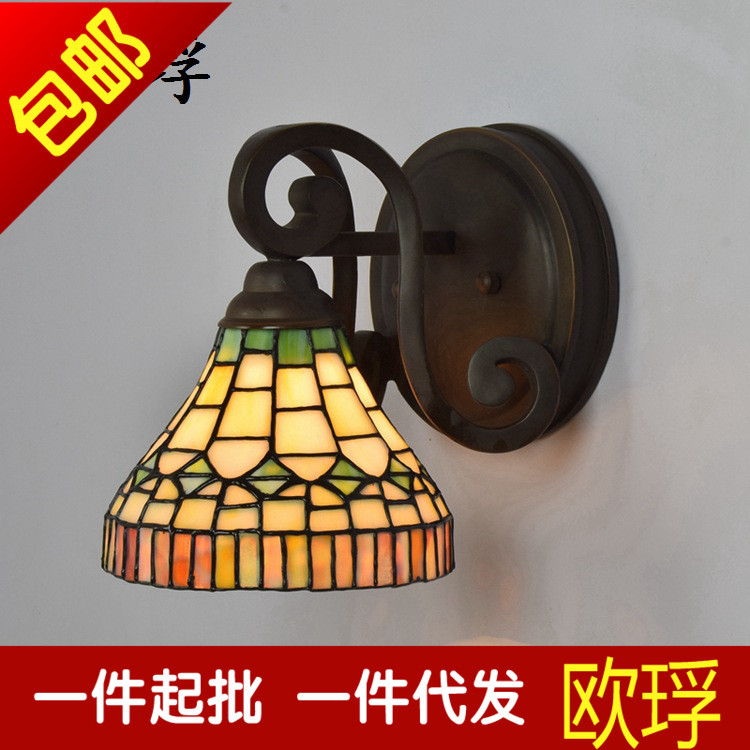 歐式創意個性蒂凡尼陽臺過道玄關電視墻壁燈具過道走廊餐廳浴室燈批發・進口・工廠・代買・代購