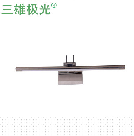 鏡前燈led鏡前燈防潮三雄極光一線銀衛生間鏡前燈led省電浴室燈工廠,批發,進口,代購