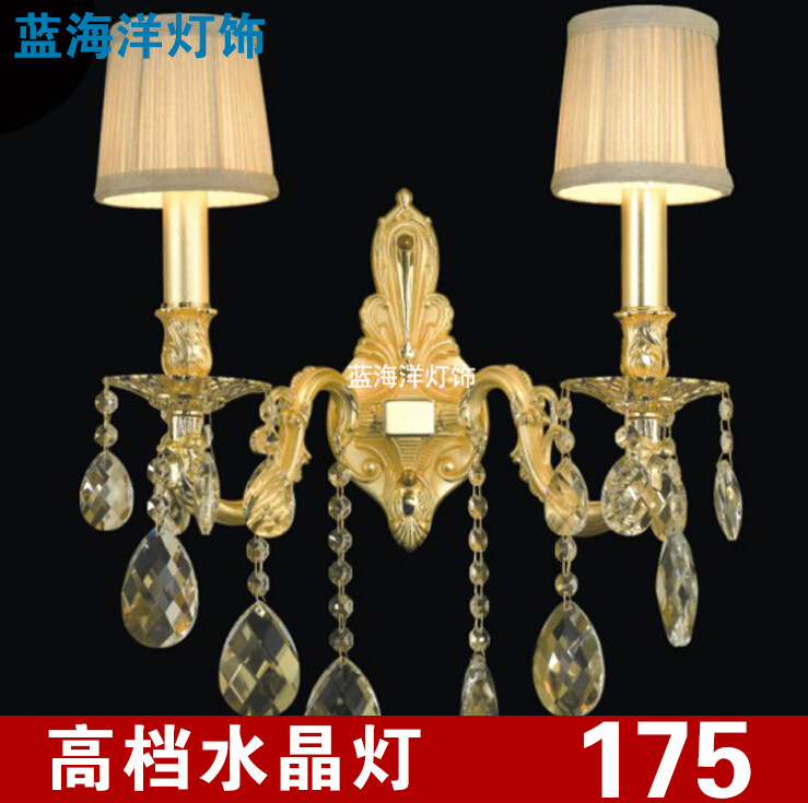 酒店壁燈批發床頭燈 中山古鎮歐式現代水晶壁燈鋅合金燈飾87047批發・進口・工廠・代買・代購