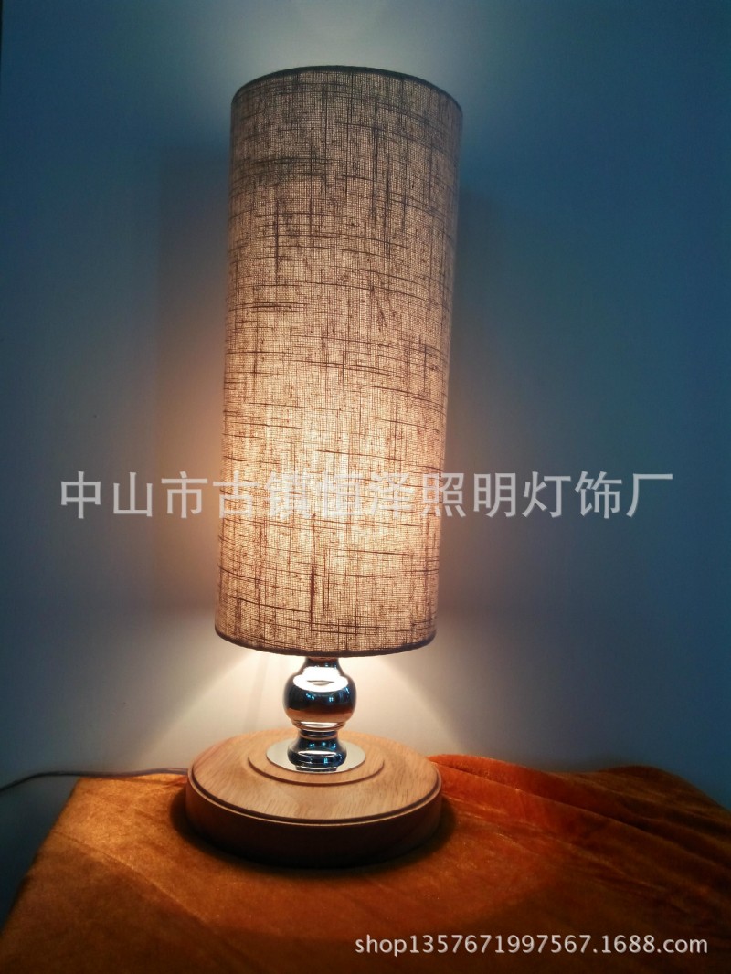 廠傢直銷熱賣款簡約實木木藝小臺燈批發・進口・工廠・代買・代購