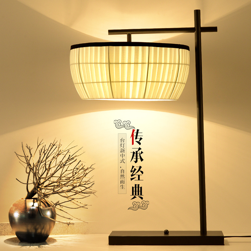 現貨 東南亞大氣溫馨禪意新中式臺燈溫馨暖光臥室床頭燈書房臺燈工廠,批發,進口,代購