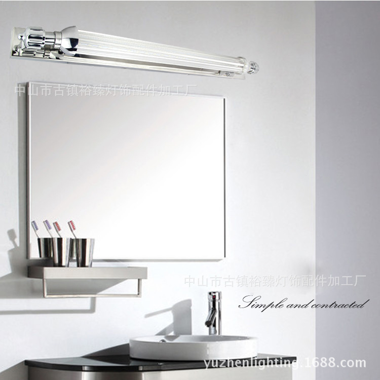 led浴室衛生間鏡前燈現代簡約不銹鋼防水防霧鏡櫃鏡燈墻壁燈工廠,批發,進口,代購