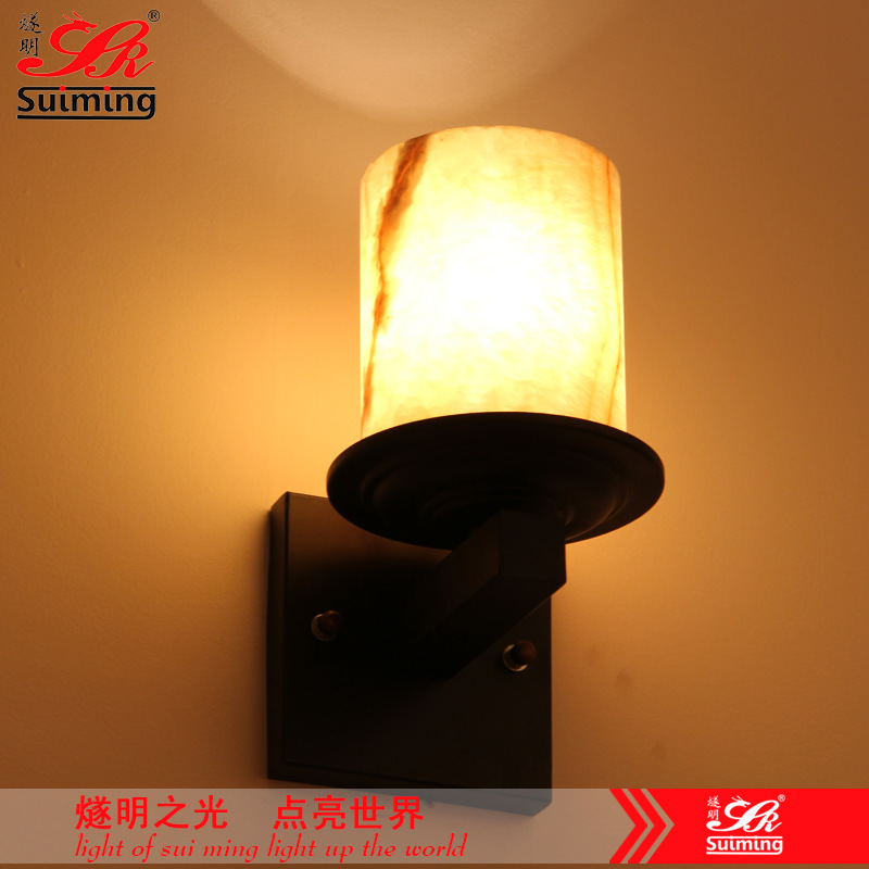 新中式燈飾 直銷代發LED工程 美式現代簡約風格臥室傢居壁燈 酒店批發・進口・工廠・代買・代購
