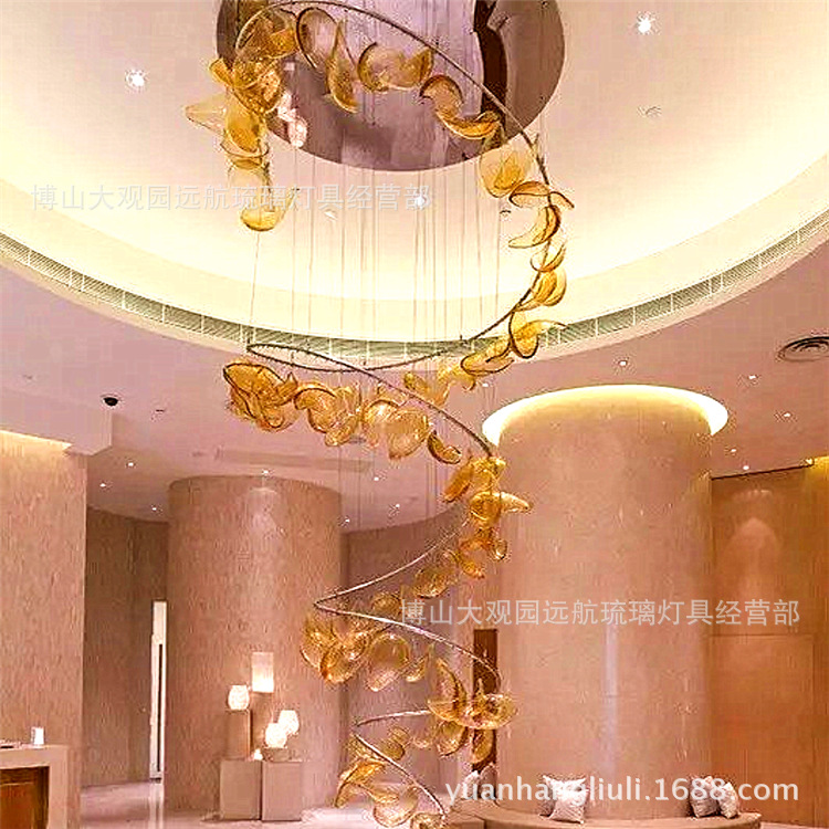 供應吹製琉璃藝術吊燈 水瓢 飛魚 氣泡球 柳葉玻璃 擰紋管工廠,批發,進口,代購