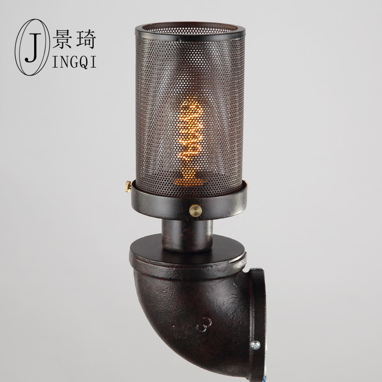 美式LED壁燈復古工業風歐式別墅創意樓梯鐵藝大水管壁燈陽臺走廊批發・進口・工廠・代買・代購