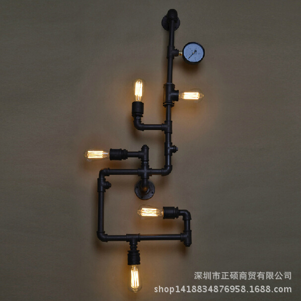 服裝店酒吧裝飾壁燈 LOFT創意復古 藝術工藝水管造型壁燈 可定製批發・進口・工廠・代買・代購