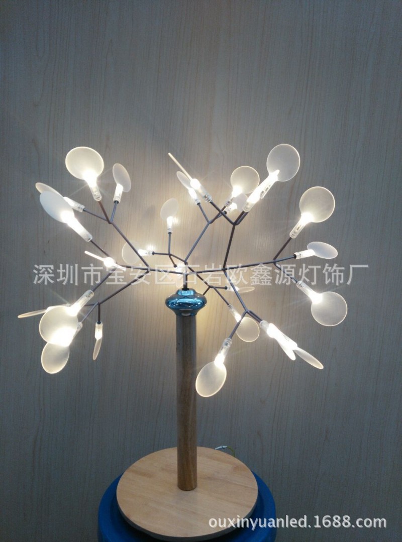 現代簡約創意個性客廳餐廳LED螢火蟲樹枝臺燈具吊燈後現代燈工廠,批發,進口,代購