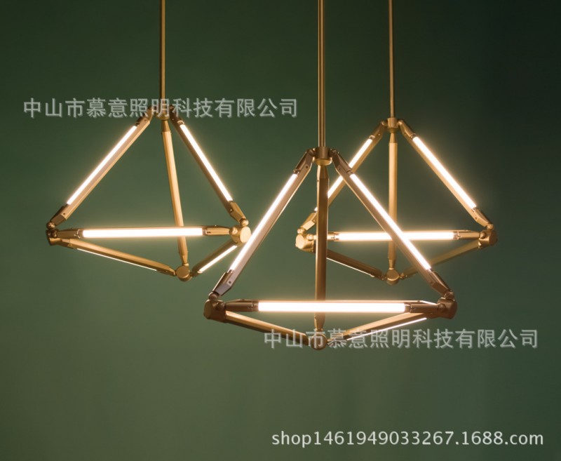慕意現代簡約T5管LED吊燈2016新款創意個性燈飾燈具餐廳酒店工程批發・進口・工廠・代買・代購