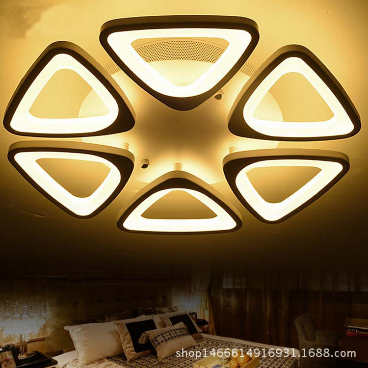現代簡約圓形LED吸頂燈遙控客廳燈具臥室燈創意個性亞克力燈飾工廠,批發,進口,代購