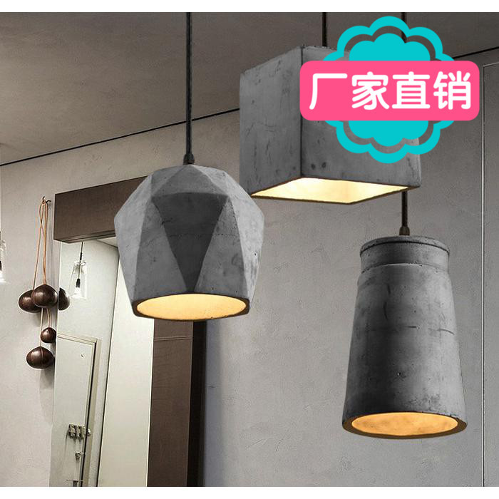 復古創意個性餐廳吧臺過道工業水泥吊燈水泥木藝  吊線歐式吊燈批發・進口・工廠・代買・代購