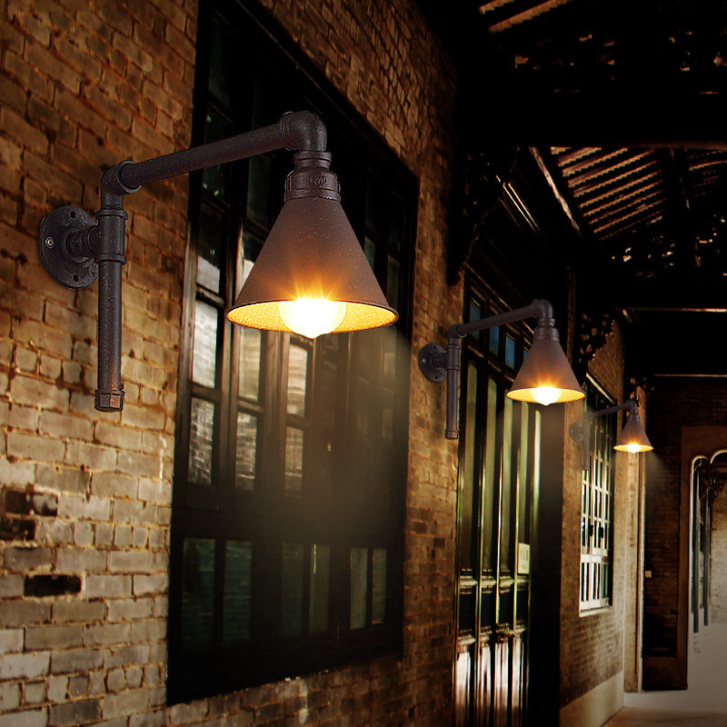 Loft美式鄉村復古工業燈具田園客廳餐廳吧臺水管壁燈工廠,批發,進口,代購