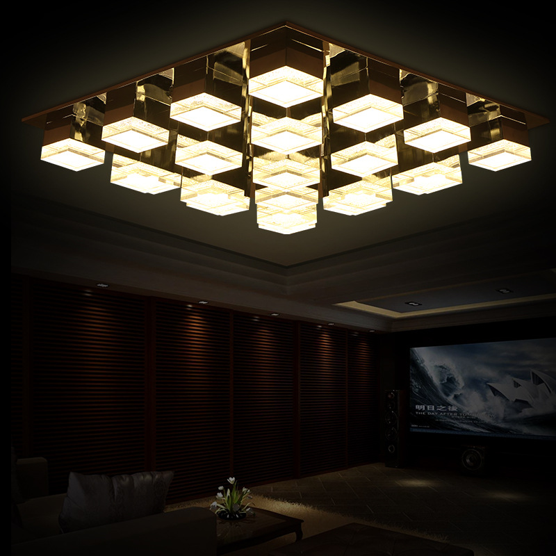 led水晶吸頂燈 現代簡約魔方水晶燈 創意客廳臥室餐廳燈具批發・進口・工廠・代買・代購