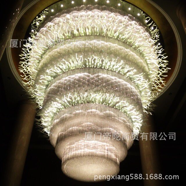 大型玻璃吊燈   大型玻璃燈飾  大型燈飾定做  藝術燈飾  玻璃批發・進口・工廠・代買・代購