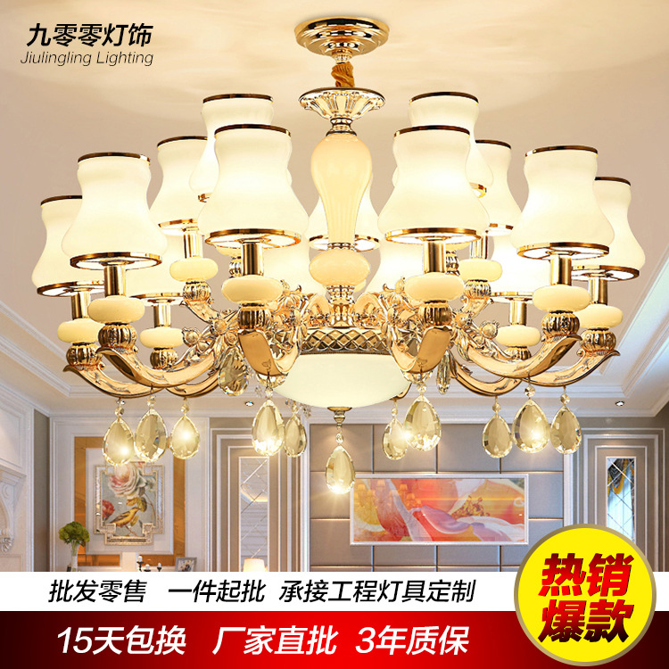 歐式led鋅合金蠟燭水晶吊燈 豪華客廳餐廳水晶吊燈 廠傢直銷燈具工廠,批發,進口,代購