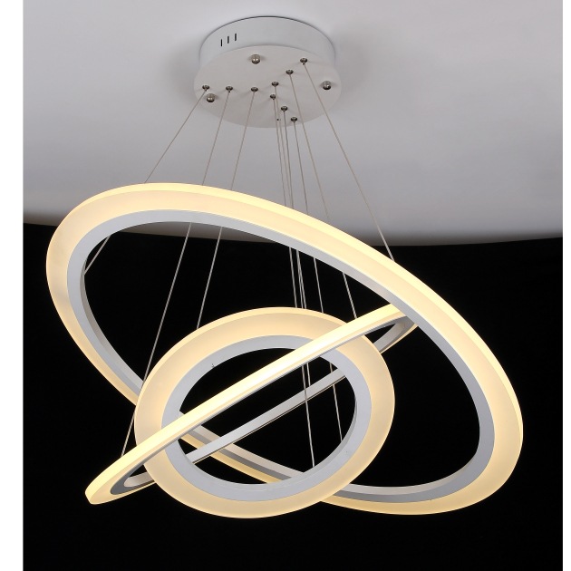 新品創意圓形吊燈亞克力客廳臥室燈現代簡約LED餐廳燈展廳裝飾燈批發・進口・工廠・代買・代購