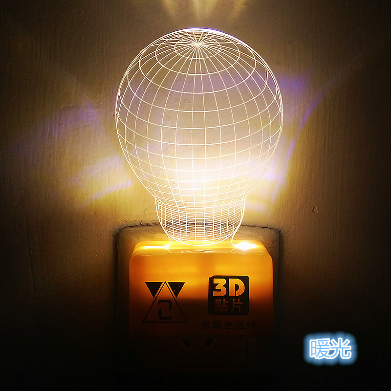 3D小夜燈 多彩創意LED燈 生日聖誕禮物送禮佳品 立體三維視覺臺燈批發・進口・工廠・代買・代購