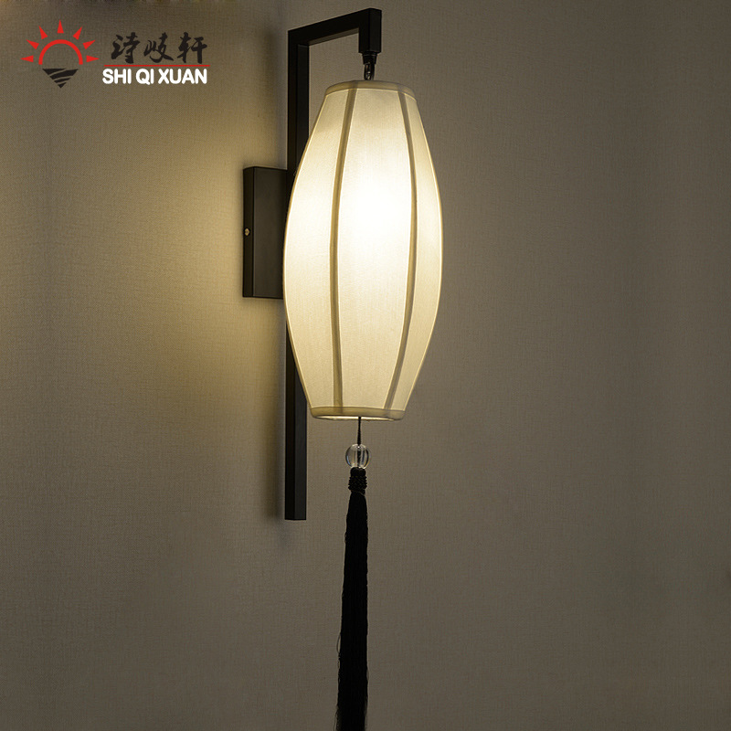 現代新中式壁燈 客廳臥室床頭燈LED裝飾創意鐵藝墻壁燈過道燈具批發・進口・工廠・代買・代購