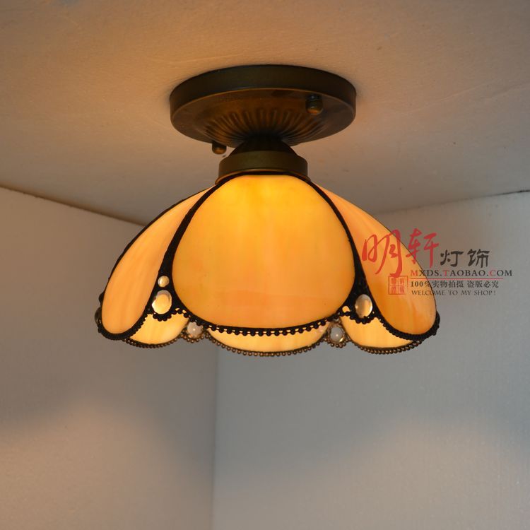 新款促銷蒂凡尼歐式古典吸頂燈門廳過道吸頂燈陽臺入戶花園吸頂燈批發・進口・工廠・代買・代購